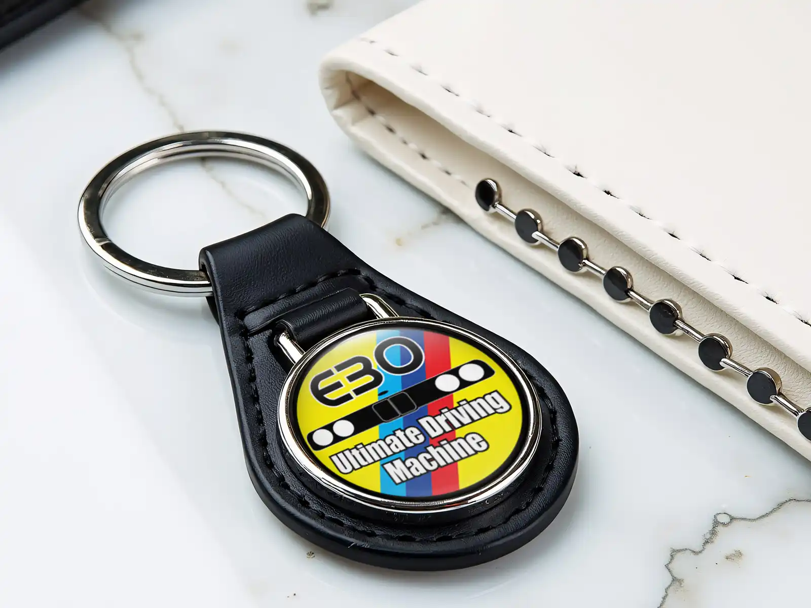 BMW Porte‑clé Cuir Design Robuste Style Premium